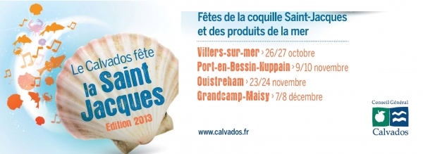 Affiche fête de la coquille dans le Calvados