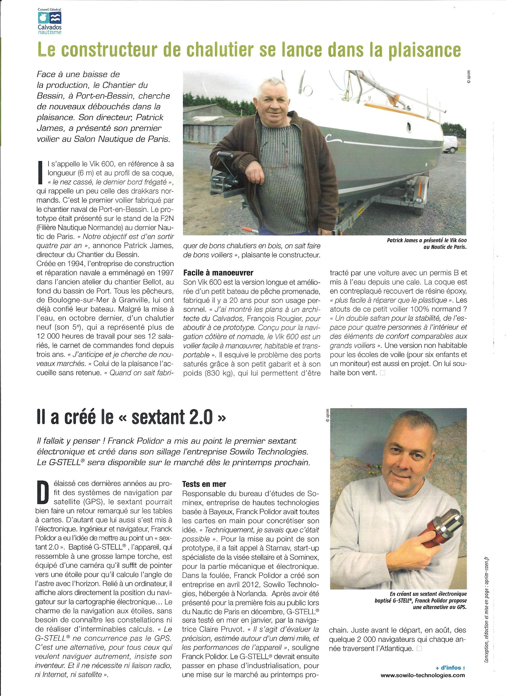 Calvados nautisme n°25 - Déc. 2013 d