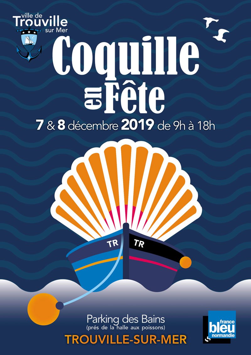 Affiche coquille en fête Trouville 2019