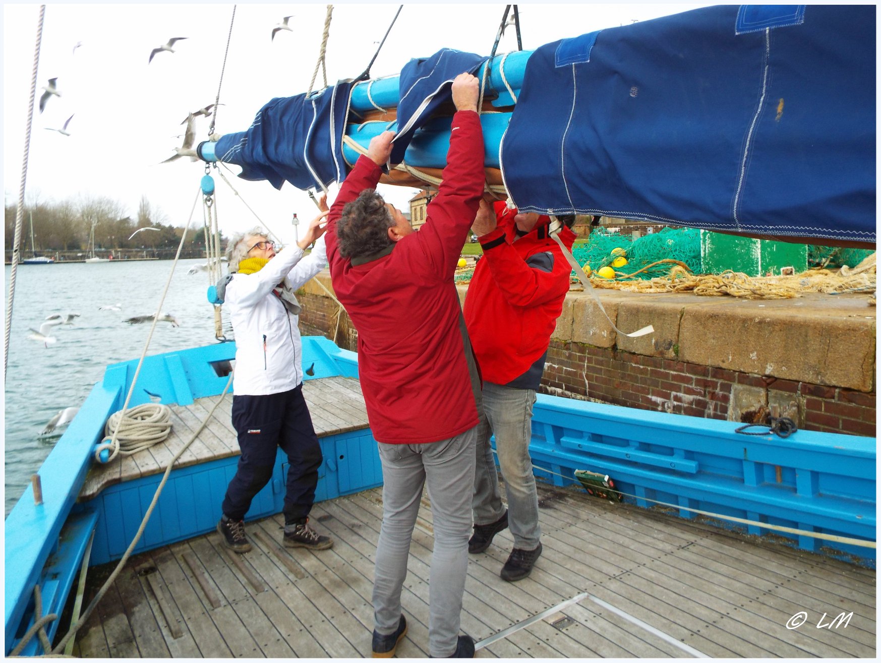 Convoyage vers chantier naval du Poudreux à  Honfleur c